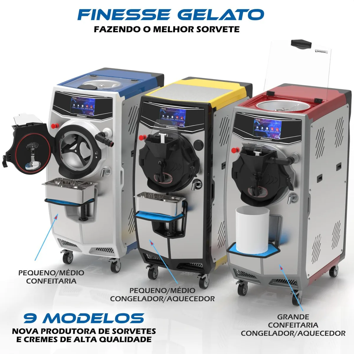 Conserto de máquinas de sorvete Finesse Gelato
